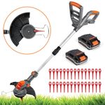 Cordless Strimmer 20V Bundle Grass Trimmer Kit Garden Electric Lawn Edger Cutter