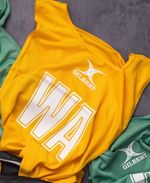Gilbert Netball Bib Replacement Amber Yellow Single Bibs Small  Medium  Large