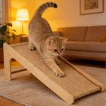 Dual-Use Sisal Cat Scratcher Large Cat Scratcher L Shape Scratch Pad For Cats Q