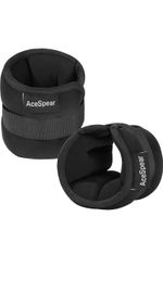 AceSpear Adjustable Ankle Wrist Weights 2 x 1.5kg Pair Leg Arm Training Sandbags