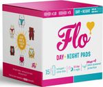 FLO Organic Bamboo Sanitary Towels with Wings Period Pads for Leak Proof Combo