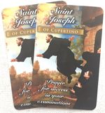 ST JOSEPH OF CUPERTINO    Prayer for Success in Exams    C/C SIZE    PACK OF TWO