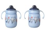 2X Tommee Tippee Superstar Sippee, Trainer Sippy Cup for Babies, Blue