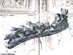 Jolin Canada Soapstone Replica Eskimo Sled with Huskies