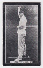 Cricket Card - Champions of Sport (F. & J. Smith) - #Hugh Trumble (Blue Back)