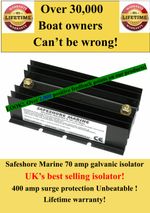 LOOK!UK's best selling galvanic isolator 70 amps / 500 amps surge! 30,000 sold!
