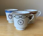 WOODMERE WHITE HOUSE COLLECTION Washington Jefferson Lincoln Footed Cups - EUC