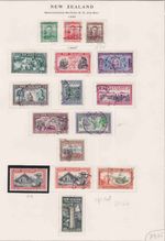 1038-1976 NEW ZEALAND COLLECTION ON PAGE ALBUM COMPLETE ISSUES , MINT H, NH USED