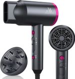1800W Ionic Hair Dryer with Diffuser Fast Dry Blow Dryer Cool Shot UK 1800W Pro!