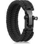 Survival Paracord Bracelet 550 Rope Adjustable U Buckle Outdoor Camping Hiking