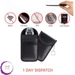 RFID BLOCKING CAGE 2X CAR KEY SIGNAL BLOCKER FARADAY POUCH CASE FOB KEYLESS
