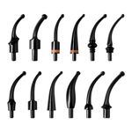 Bent Curved Pipe Stem Taper Mouthpiece Replacement For Tobacco Pipe 3-7.2mm 