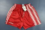 NEW VINTAGE ADIDAS 1990'S FOOTBALL SHORTS RUNNING RED SIZE M ADULT