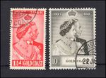 M27262 Gold Coast 1948 Royal Silver Wedding Set Fine Used Sg 147/8 Cat £55