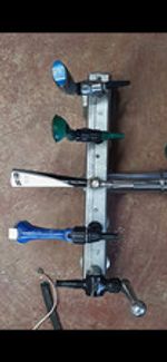 Rotary Fly Tying Vice Adjustable Table Clamp Tool Bar Stainless Steel Black