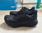 HOKA Bondi Men’s Black Mesh Lace Up Trainers Cushioned Breathable Running