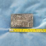 Vintage Japanese Embossed Metal & wood Lined Trinket / tobacco  Box 1920s.