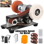 220V Mini Electric Belt Sander Grinder DIY Polishing Machine Sanding Tool Kit UK