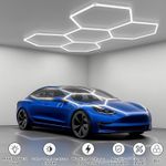 5 Hexagon LED Lighting Car Detail Garage Workshop Retail Light Honeycomb