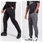 Adidas Trefoil Essentials Woven Cargo Tracksuit Bottoms Joggers Trousers RRP £60