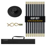 12 Piece Drain Rod Set 9m Plumbing Cleaning Unblock Drainage Worm Screw Plunger