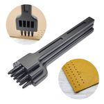 Alloy Steel 4mm 2/4/6 Prong Round Lacing Stitching Chisel Set Leather Craft Kits