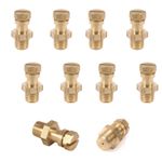 GAS TEST NIPPLE x 10 PRESSURE TESTING POINT 1/8" BSP LPG NAT 1/8 METER NOZZLE