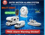 Camper-Motorhome-Caravan Boat-Yacht Wireless Remote Alarm Security Motion Sensor