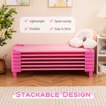Heavy Duty Standard Daycare Preschool Naptime Cot(Pack of 6)-Pink