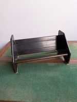 Antique - Extending Book Trough - Dark Oak Wood Sliding Stand - Desktop 