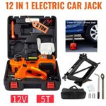 5 Ton 10,000 lb Hydraulic Car Jack W/ Carrying Case Jack Pad Car Lift Stand