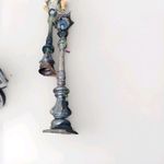 Two Cast Iron Garden Victorian style lamposts for electric Lighting. Very heavy