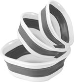 3 Pcs Collapsible Washing up Bowls,Foldable Wash Basin,Portable Silicone Plastic