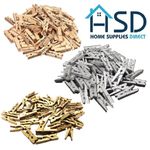 Mini Pegs Natural Wooden Craft Cloth Photo Wood Hanging Small Spring Clips 25mm