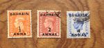 Bahrain 1948 KGVI Overprinted Stamps. Free UK Postage