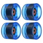 4Pcs 70mm 78A Long Board Wheels with Red ABEC-9 Bearings Skateboard Wheel