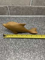 Hand Carved Wooden Dolphin Ornament Decorative Figurine