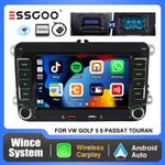 For VW GOLF MK5 MK6 7" Apple Carplay Car Stereo Radio GPS Sat Navi Touch Screen