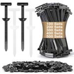 Universal Nylon Cable Tie Buckle Heavy Duty Self-Locking T Zip Ties Kit for Car