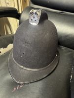 ⭐GENUINE RARE VINTAGE OBSOLETE POLICE HELMET SIZE 58 BOBBY FREE UK POST ⭐