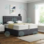 Zip and Link Divan Bed CONISTON FABRIC Hotels, Landlords, Serviced Apartments