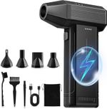 Compressed Air with LED Light, 150000 RPM Battery Blower 6000 mAh Compressed Air