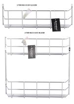 CHROME DEEP WIRE SPICE HERB WALL MOUNT JAR TIN CANISTER HOLDER STORAGE UNIT RACK