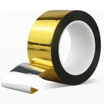 50M Gold Metallic Washi Mirror Tape DIY Graphic Art Tape for Wall Decor Gold Foi