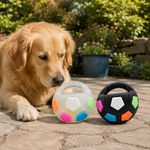 Dog Soccer Tug Toy for Small Mudiem Large Outside Pet Football Interactive Ball