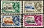 St. Lucia, 1935, George V Silver Jubilee Set of 4 Used Stamps