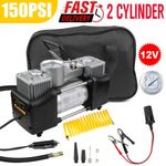 Electric Car Tyre Inflator 12V 150PSI Fast Inflator Heavy Duty Compressor Pump