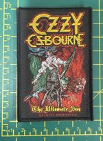Ozzy Osbourne  The Ultimate Sin Woven Sew On Patch Official Licensed Item