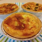 SPECIAL OFFER -4 x SMALL HOME MADE ASSORTED QUICHES- ONLY £16.49