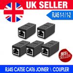 New RJ45 Ethernet Network LAN Cat5e Cat6 Cable Joiner Adapter Coupler Extenders